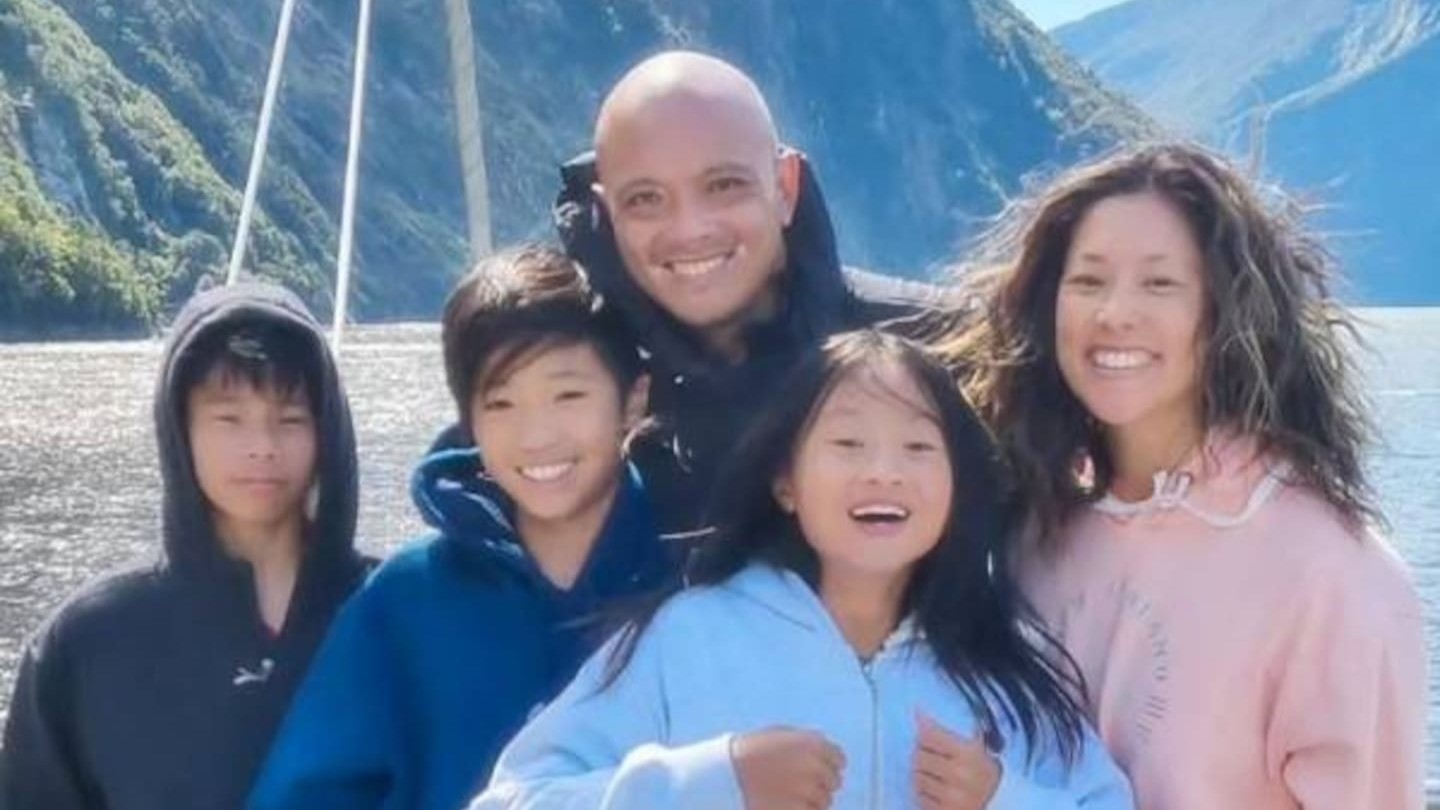 Tegan Chen (centre) and her brothers, Zac and Luke, and parents, Adrian Chen and Deb Fung, took a Milford Sound cruise the day before her death.