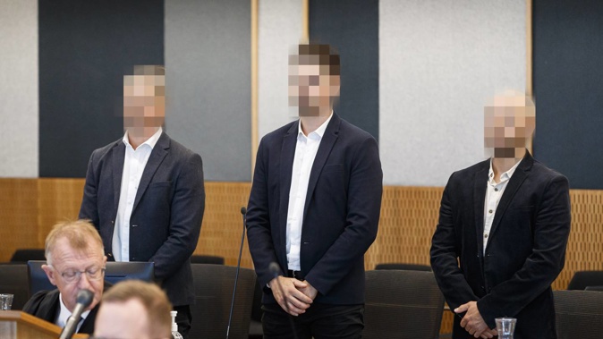 One of the main offenders of the Christchurch bar stupefying and sex assault case - on the far left - has had a further violence charge dismissed. Photo / POOL