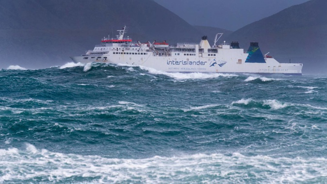 An Interislander ferry approaching the entrance to Wellington Harbour. Photo / File