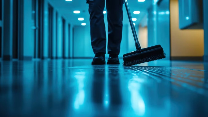 Concerns have been raised about hospital security guards doubling as cleaners. Photo / 123RF