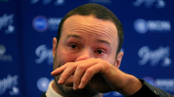 Boyd Cordner broke down in tears after announcing his retirement from rugby league. (Photo / Getty)