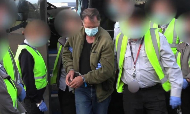 One of the New Zealand citizens captured in video shot by Australian Border Force and supplied to Channel 9. (Photo / Supplied)