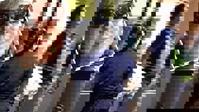 Footage from 2005 showing Skylay being carried from the bathroom. Photo / ABC15