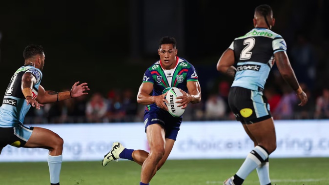 Roger Tuivasa-Sheck against the Cronulla Sharks. Photo / Photosport