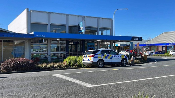 There was a robbery ANZ Te Kuiti today. Photo / MFM Te Reo o Te Iwi