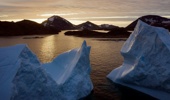 Large Icebergs near Kulusuk, Greenland. Scientists say a critical ocean circulation in the North Atlantic could collapse in the next few decades. Felipe Dana/AP