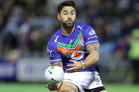 Shaun Johnson in action against the Cronulla Sharks. Photo / Photosport
