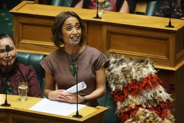 Tāmaki Makaurau MP Oriini Kaipara spoke about her passion for te reo Māori. Photo / Mark Mitchell