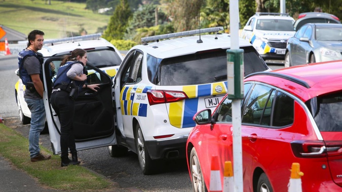 Police investigating Tuesday's shooting in Whangārei. Photo / Tania Whyte