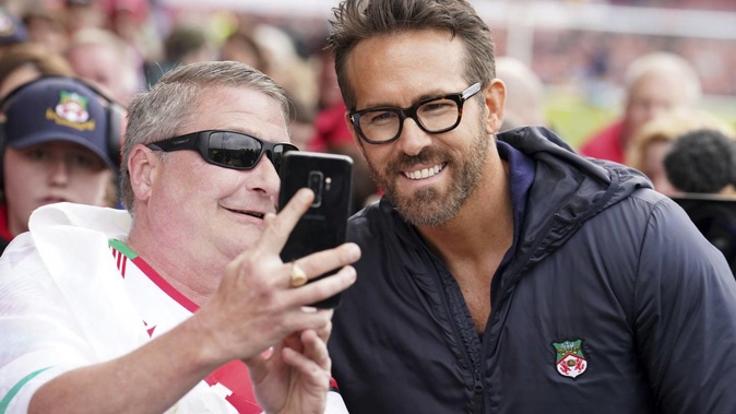 Wrexham co-owner Ryan Reynolds. Photo / AP