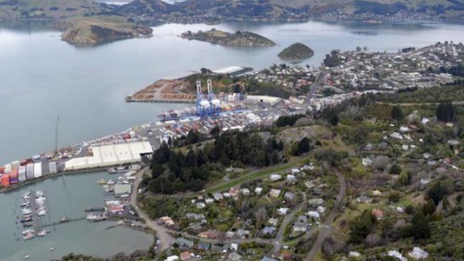Careys Bay lies to the north of the container terminal at Port Chalmers, in Dunedin. Photo / ODT