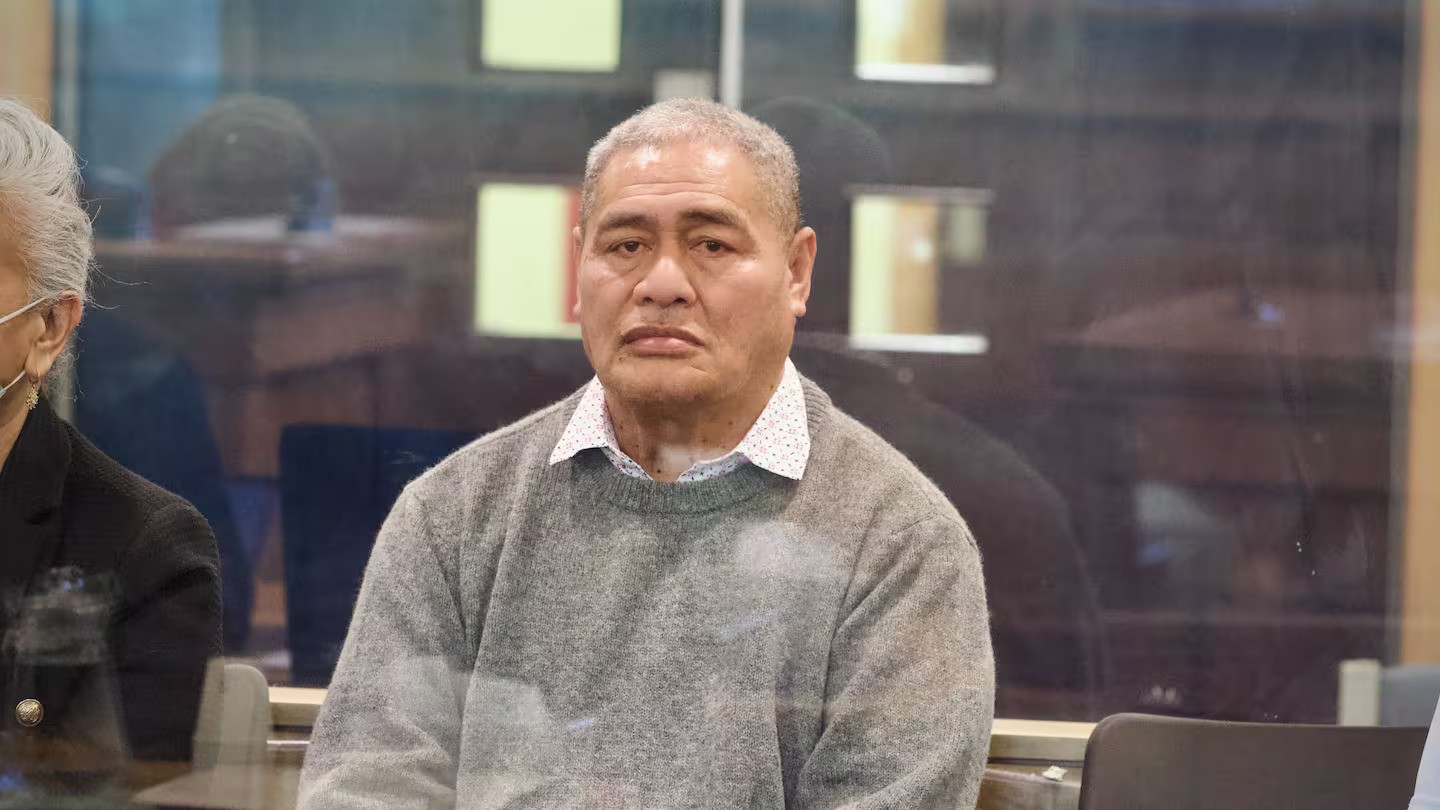 Moeaia Tuai in the High Court at Auckland - he has been charged with 16 counts of sexual abuse, two counts of assault with a weapon and two counts of dealing in slaves. Photo / Jason Dorday