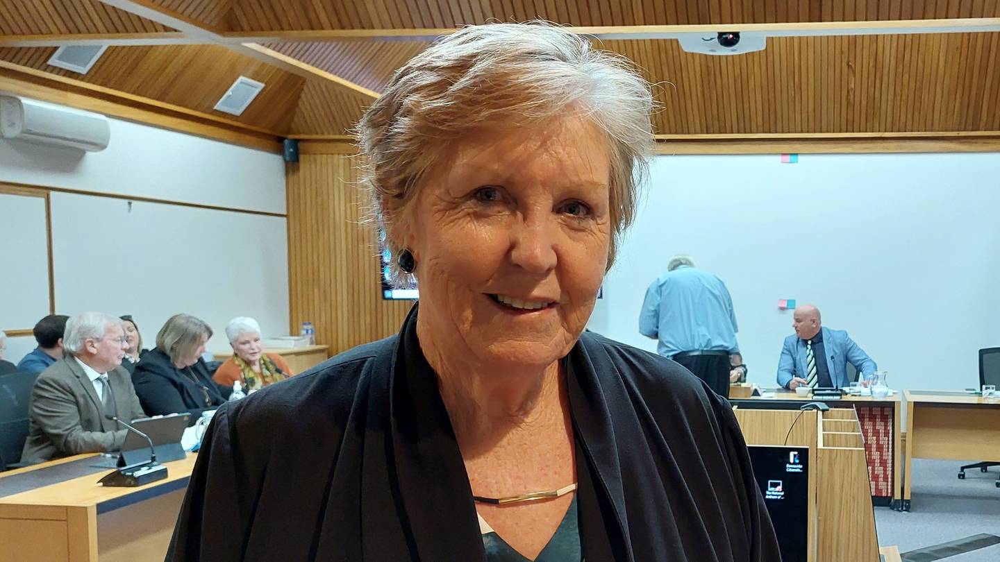 Kerry Hocquard from the Cancer Society spoke at the Tararua District Council meeting last week. Photo / Leanne Warr