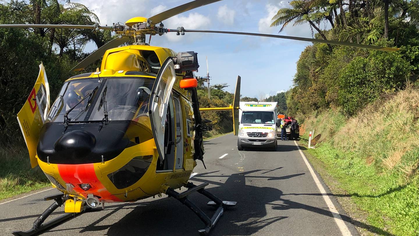 The TECT Rescue Helicopter in action. Photo / Supplied