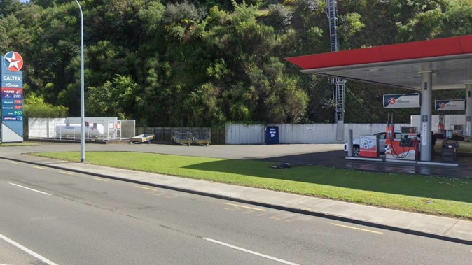 Caltex Hyderbad Rd was the scene of an overnight aggravated robbery. Photo / Google Maps