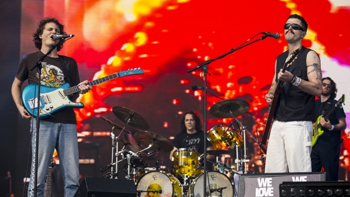 King Gizzard & the Lizard Wizard perform onstage during the We Love Green Festival - Day Three on June 02, 2024 in Paris, France. (Photo by Kristy Sparow/Getty Images)