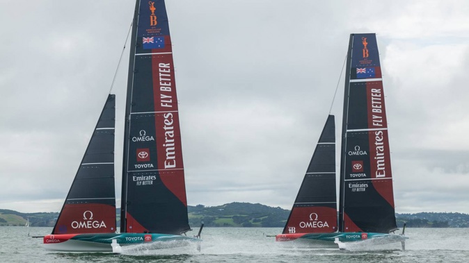 The women's and youth America's Cups will be contested on AC40s. Photo / ETNZ