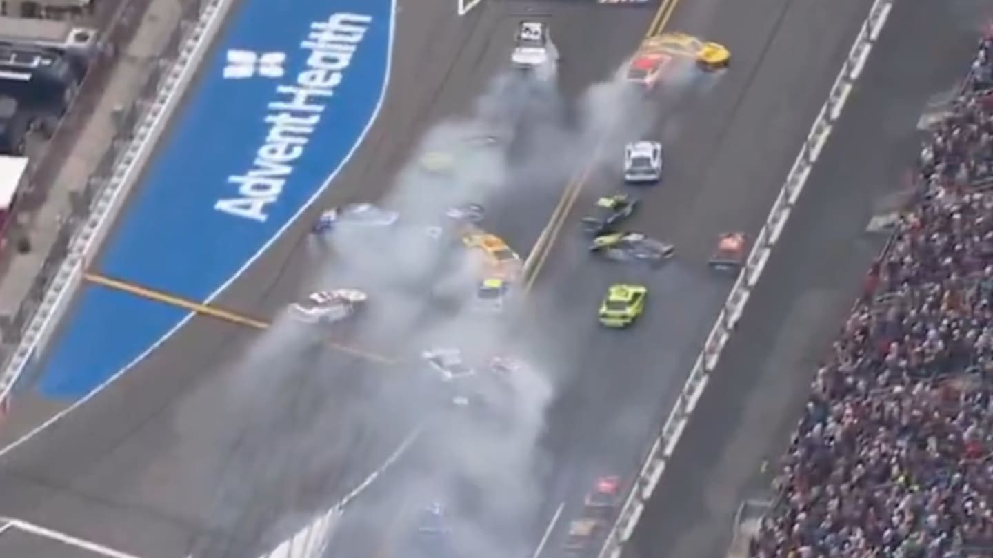 Daytona chaos: Kiwi star caught in 'The Big One' as 20 cars crash out