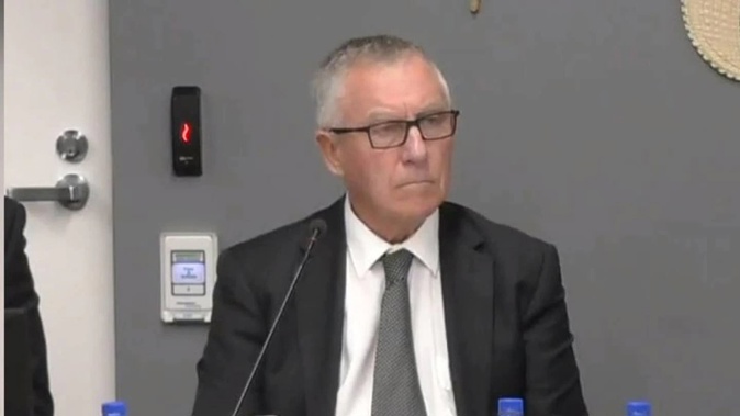 Cardinal John Dew at a hearing for the Royal Commission of Inquiry into Abuse in Care in October. The Catholic Church has now made a series of commitments in response to concerns raised at the commission. Photo / Royal Commission of Inquiry into Abuse in Care