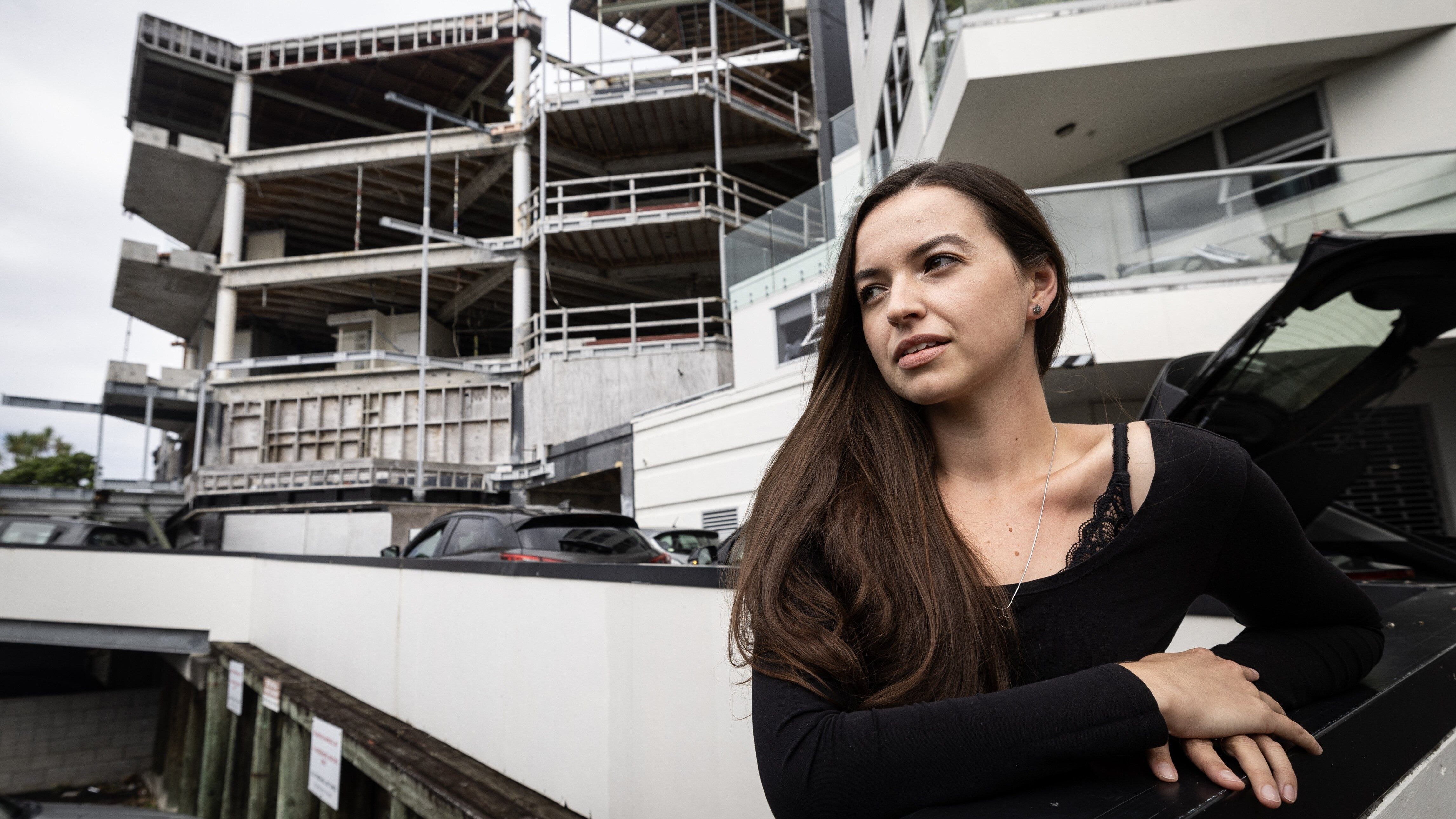 Jagoda Jezowska, an apartment owner of one of the defective apartments in The Ridge. Photo / Jason Oxenham