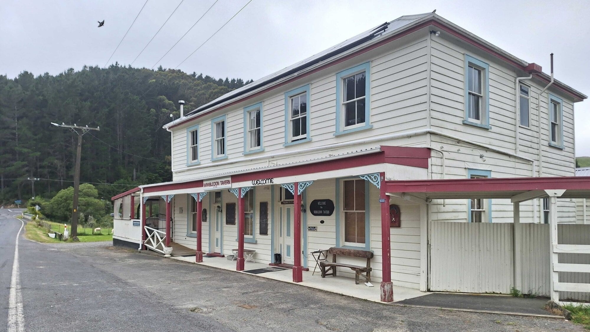 The historic Wimbledon Tavern has been a part of the tiny community since the 19th century.