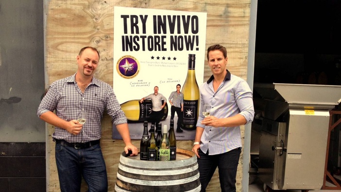Rob Cameron and Tim Lightbourne, co-founders of Invivo Wines. Photo / Supplied