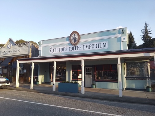 Steptoe's on Main Street, Reefton. Photo / Mike Yardley