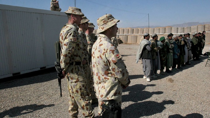 Australian soldiers at the Tarin Kowt military base in Uruzgan province, south of Kabul, Afghanistan in 2007. Photo / Musadeq Sadeq, AP, File