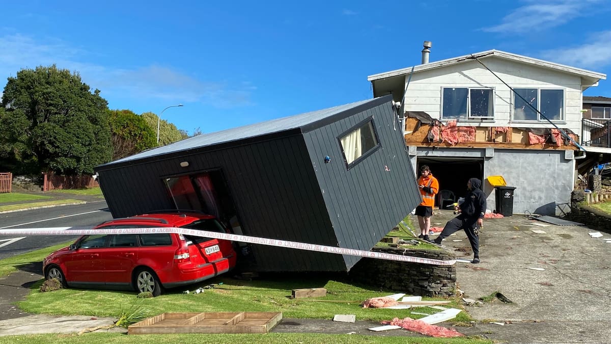 Widespread damage after tornado hits Tauranga, flooding fears for Whanganui