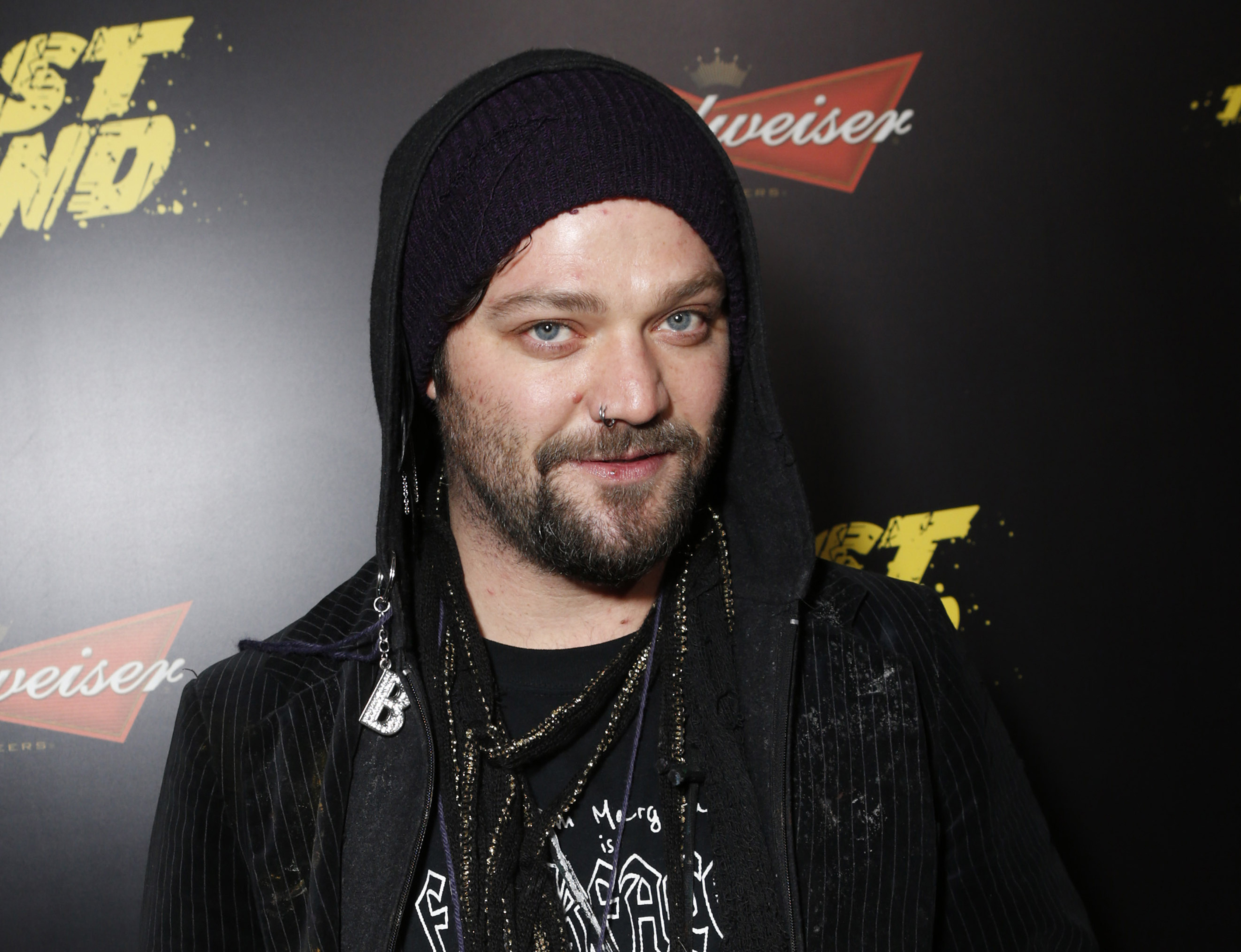  This Jan. 14, 2013 file photo shows Bam Margera at the LA premiere of "The Last Stand" at Grauman's Chinese Theatre in Los Angeles. “Jackass” star Bam Margera is due in court Thursday, July 27, 2023, near Philadelphia on charges that he punched his brother during an altercation at their home. Photo / AP