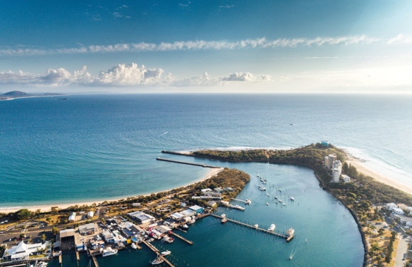 Mooloolaba from above. Photo / Visit Sunshine Coast