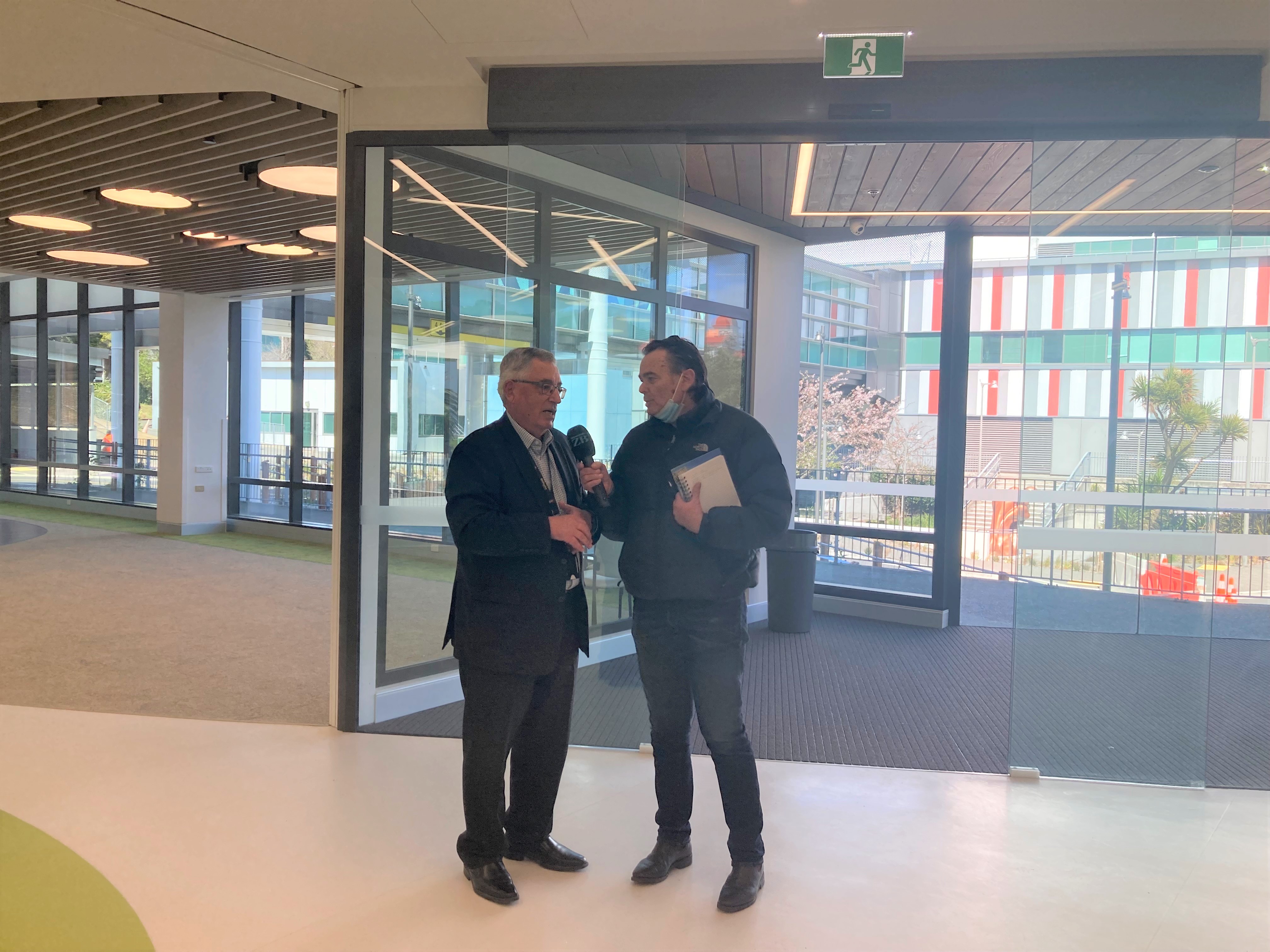 Wellington Hospital's Foundation CEO Bill and Nick Mills. Image / Newstalk ZB 