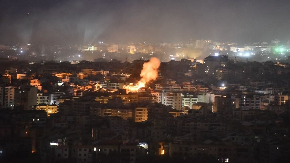 Smoke rises from the site of an Israeli airstrike that targeted a neighborhood in Beirut’s southern suburb. Photo / AFP