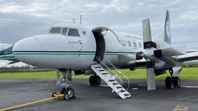 The Air Chathams Convair 580. Photo / Air Chathams