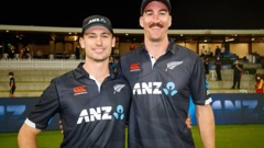 Will Young and debutant Blair Tickner. (Photo / NZ Herald)