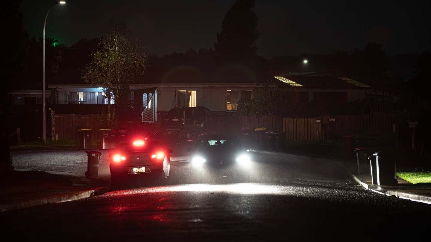 Police at the scene in Manurewa, where gunshots were reportedly fired at a house overnight. Photo / Hayden Woodward