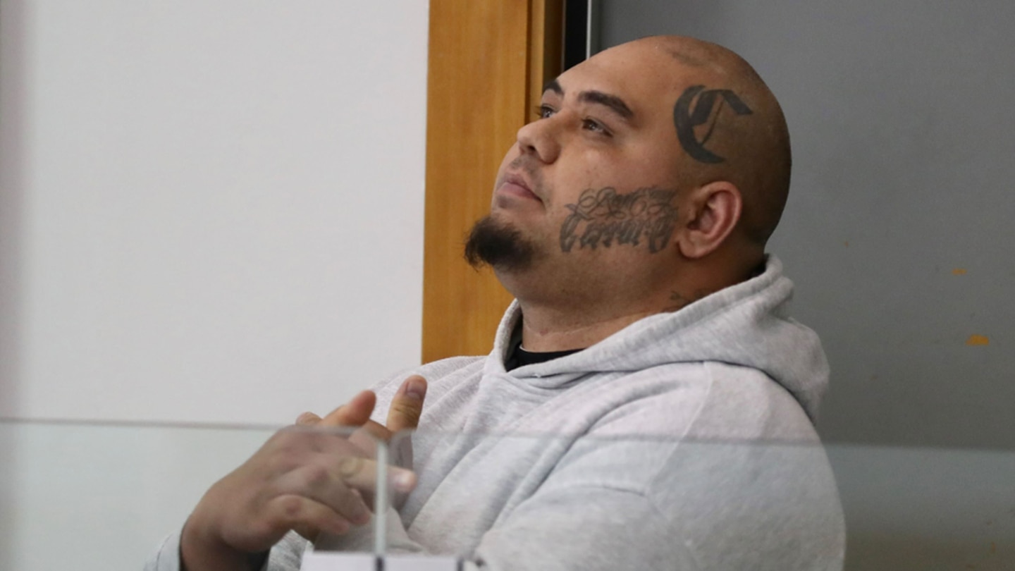 Carlos Harris at the Waitakere District Court, charged with kidnapping on July 11. He has now been charged with four more kidnapping charges and unlawful possession of a firearm. Photo / Michael Craig