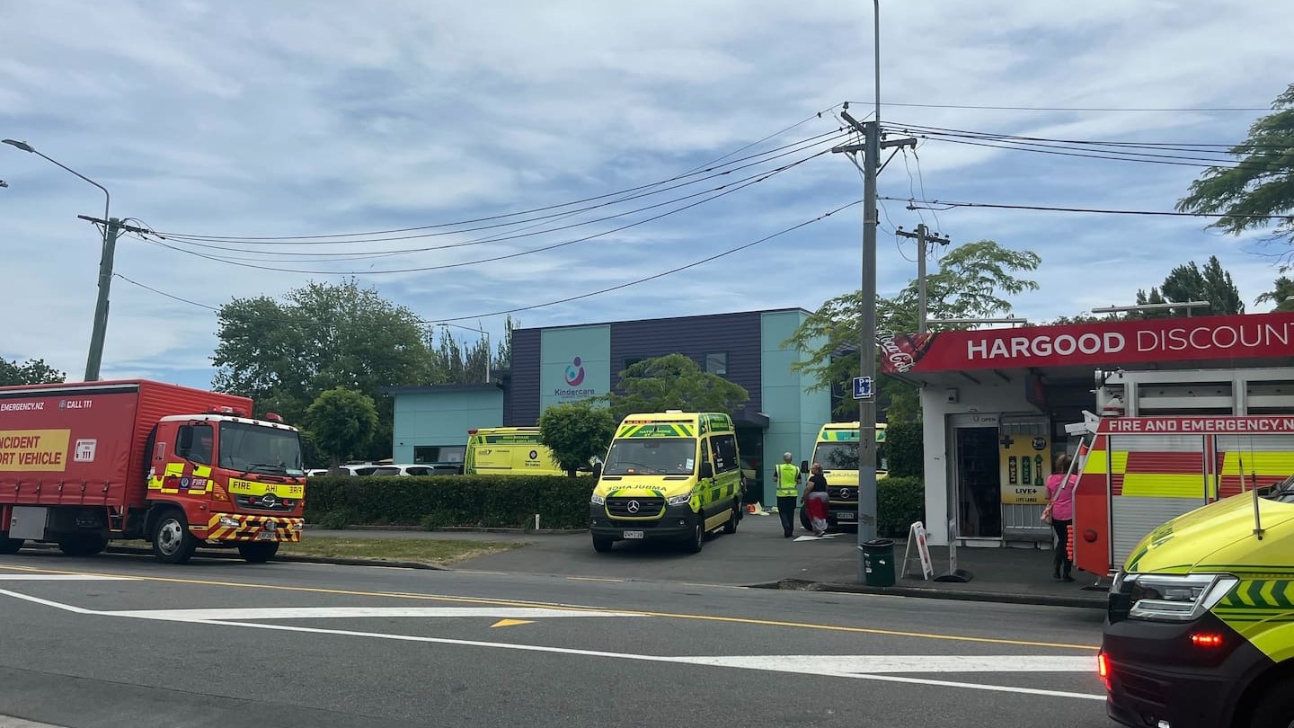 More than a dozen emergency vehicles responded to the episode. Photo / Rosie Leishman