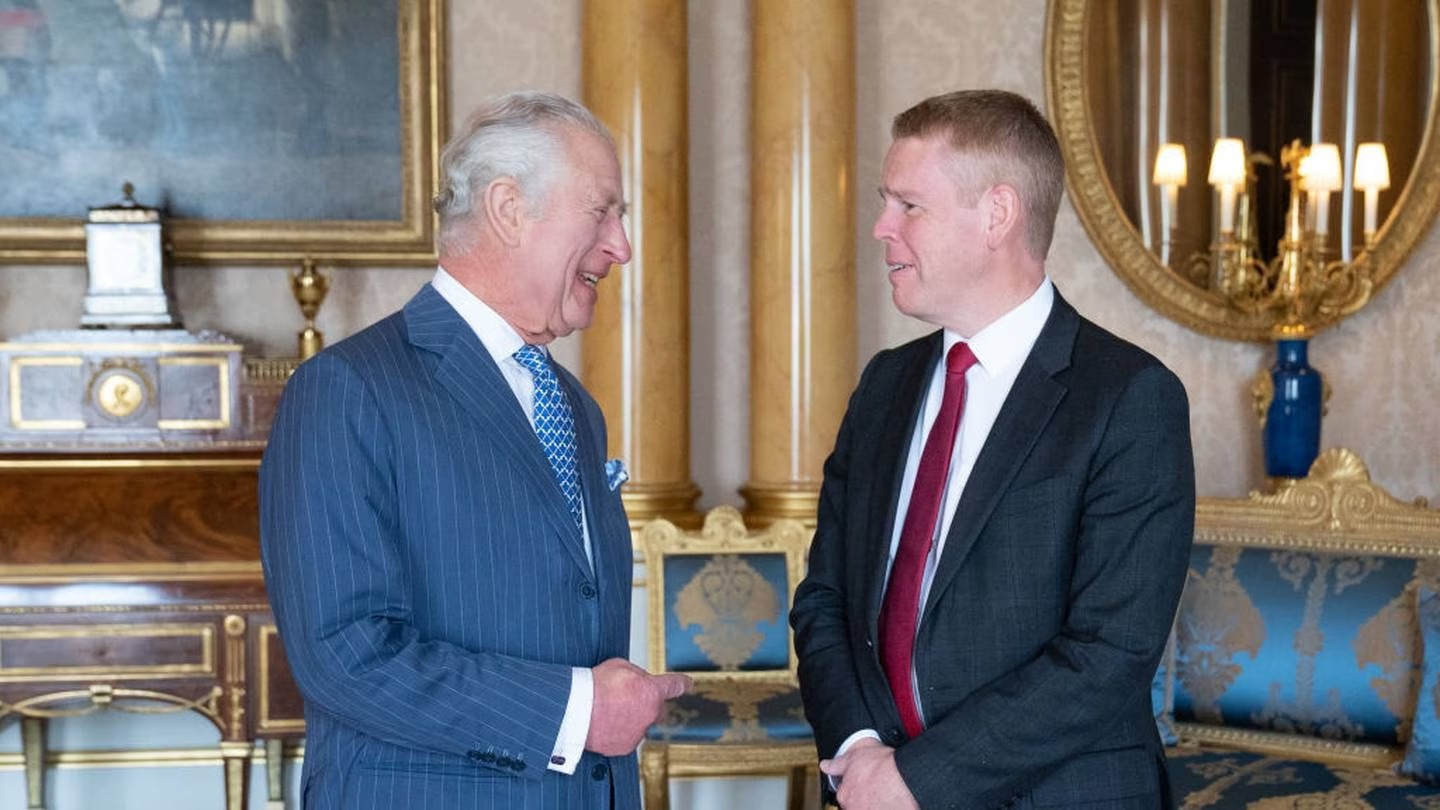 King Charles and Prime Minister Chris Hipkins during their meeting this week. Photo / Getty Images