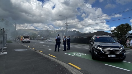 Emergency services respond to Christchurch house fire, smoke billowing across St Martins