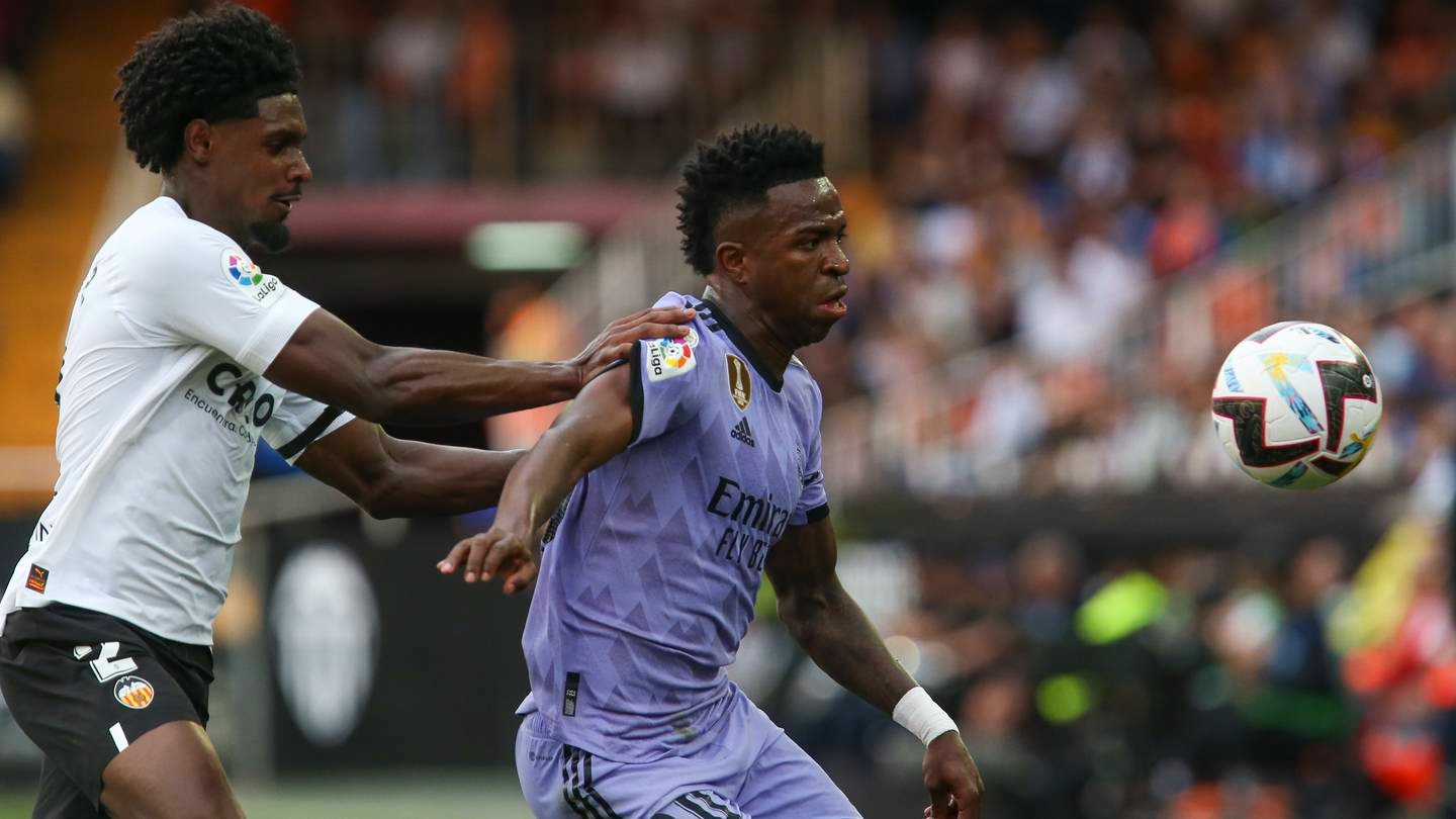 Vinicius Junior in action for Real Madrid. Photo / AP