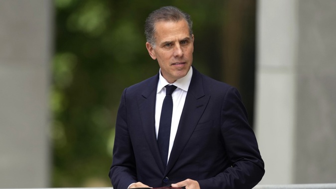 Hunter Biden departs from federal court, Monday, June 10, 2024, in Wilmington, Del. (AP Photo/Matt Slocum)