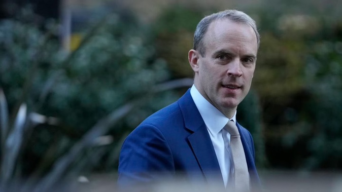 Dominic Raab said he would resign if the complaints were upheld but said the inquiry set a dangerous precedent by "setting the threshold for bullying so low". Photo / AP