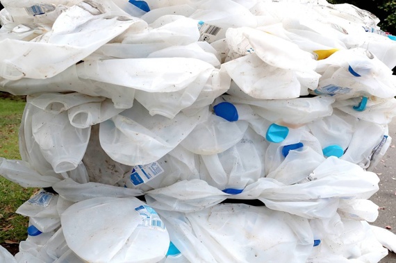 From February 1, milk bottle tops are a no-no in recycling bins. Photo / Bevan Conley