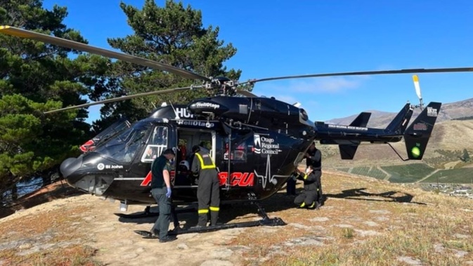 A bag with the helicopter's medical supplies, including drugs, was taken from the rescue helicopter. Photo / Otago Southland Rescue Helicopter Trust