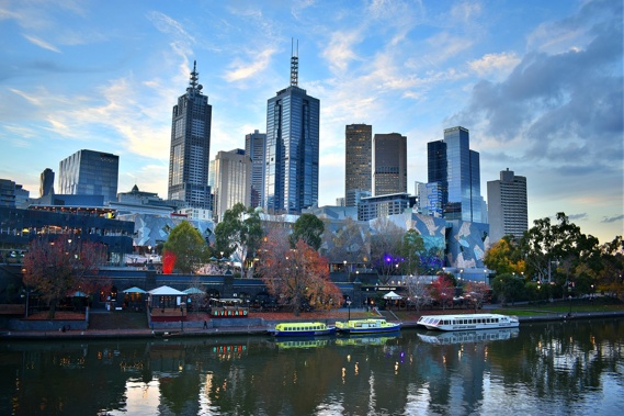 The Melbourne skyline at dawn. Photo / Supplied