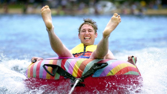 Graham Philip at Lake Okareka on New Year's Day 2003. Today, he was sentenced on NZ's first ever sabotage charges. Photo / Kelvin Teixeira