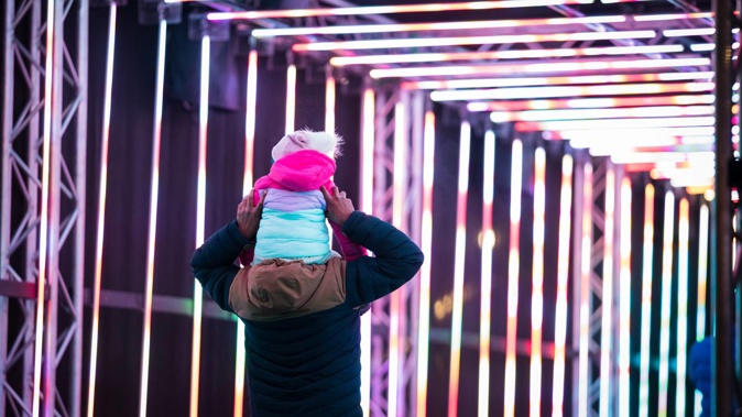 The winter lights festival is free to attend. Photo / Lightchasers