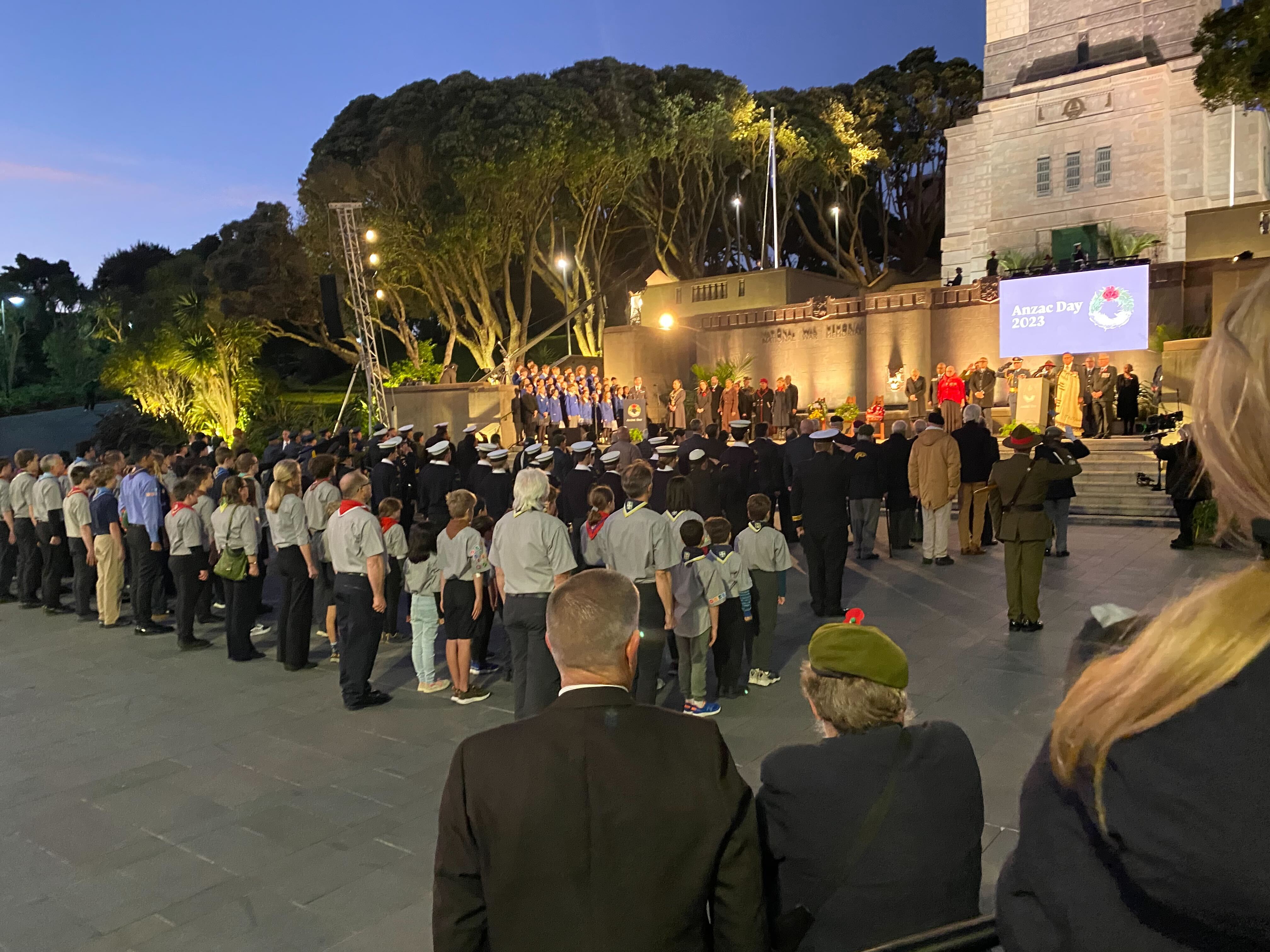 Photo of the Wellington commemoration / Azaria Howell