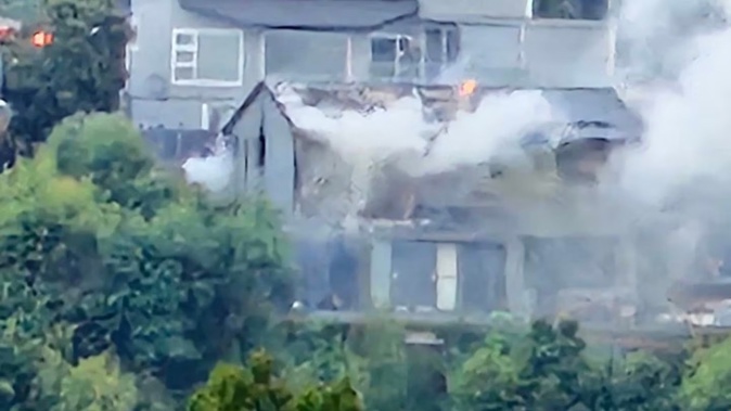 Firefighters were called to a house fire in Maungatapu on Saturday evening.